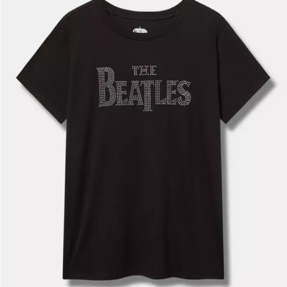 TORRID The Beatles Classic Cotton Crew Rhinestone Tee - Picture 1 of 3